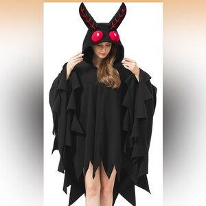 NWT AIYOUYIYA Mothman Cosplay Hooded Blanket Cape Costume for Women and Men